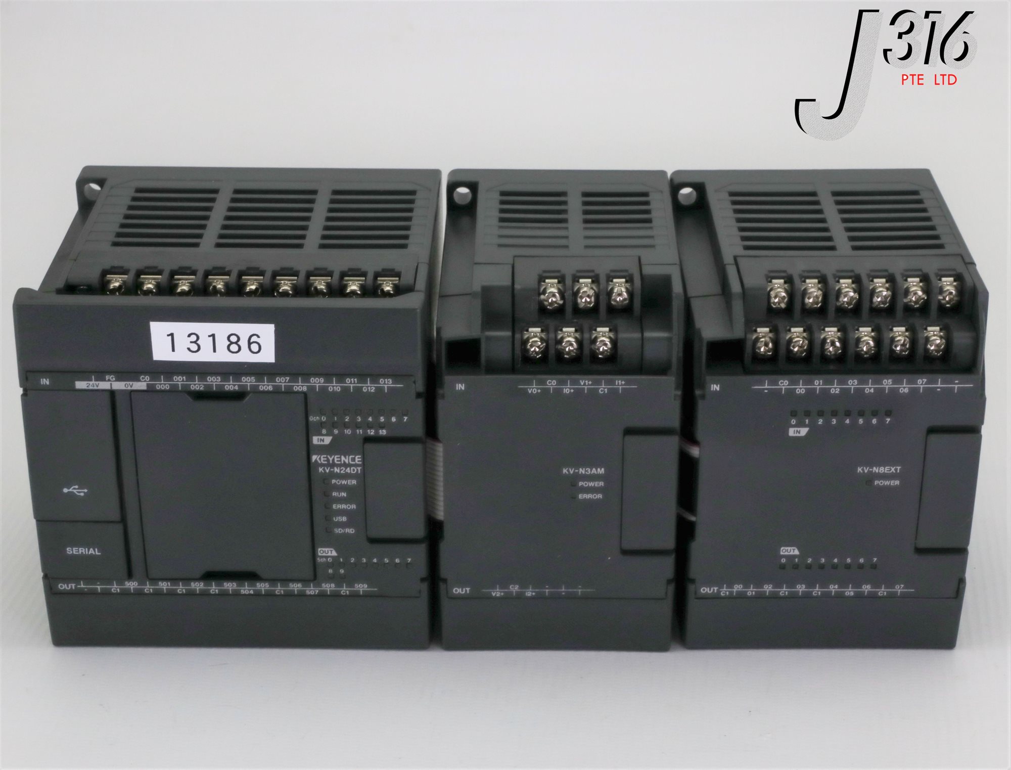 13186 KEYENCE PLC BASE UNIT KV-N3AM ANALOG I/O UNIT,KV-N8EXT I/O
